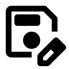 Save As Icon from Rounded Line - Streamline Material Set