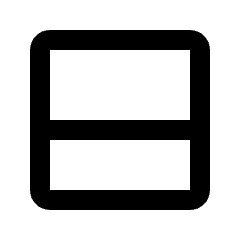 Scrollable Header Icon from Rounded Line - Streamline Material Set