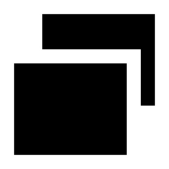 Select Window 2 Fill Icon from Sharp Fill - Material Pro Set