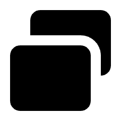 Select Window 2 Fill Icon from Rounded Fill - Streamline Material Set