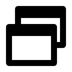 Select Window Icon from Outlined Line - Streamline Material Set