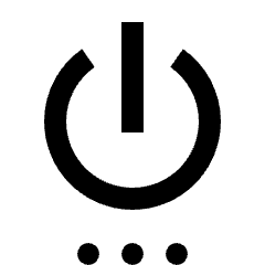 Settings Power Icon from Outlined Line - Material Pro Set