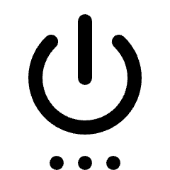 Settings Power Fill Icon from Rounded Fill - Streamline Material Set