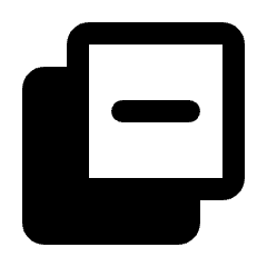 Shadow Minus Icon from Rounded Line - Material Pro Set