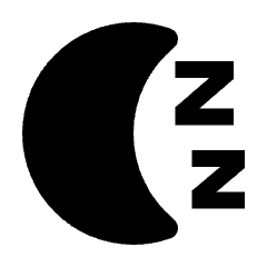 Snooze Night Fill Icon from Outlined Fill - Streamline Material Set