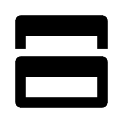 Split Vertical Icon from Outlined Line - Streamline Material Set