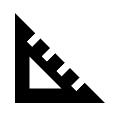 Square Foot Fill Icon from Sharp Fill - Streamline Material Set