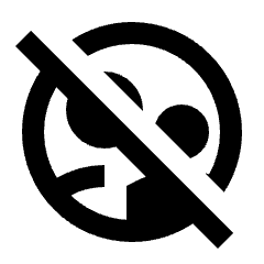 Supervised User Circle Off Icon from Sharp Line - Streamline Material Set