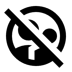 Supervised User Circle Off Fill Icon from Sharp Fill - Streamline Material Set