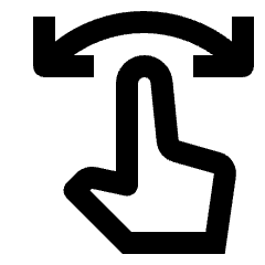 Swipe Icon from Outlined Line - Streamline Material Set