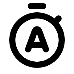 Time Auto Icon from Rounded Line - Material Pro Set