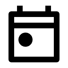 Today Icon from Outlined Line - Streamline Material Set