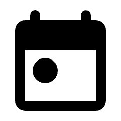 Today Fill Icon from Rounded Fill - Streamline Material Set