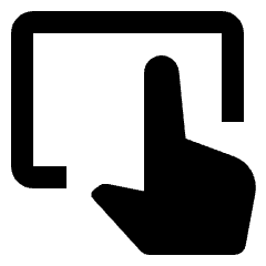 Trackpad Input Fill Icon from Rounded Fill - Streamline Material Set