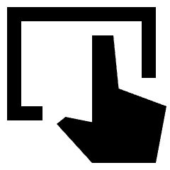 Trackpad Input Fill Icon from Sharp Fill - Streamline Material Set