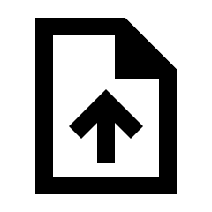 Upload File Icon from Sharp Line - Streamline Material Set