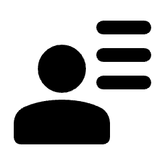 User Attributes Fill Icon from Rounded Fill - Material Pro Set