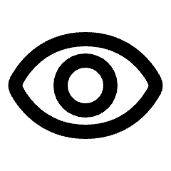 Visibility Icon from Rounded Line - Material Pro Set