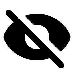 Visibility Off Fill Icon from Rounded Fill - Streamline Material Set