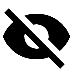 Visibility Off Fill Icon from Sharp Fill - Streamline Material Set