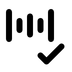 Voice Activation Validate Icon from Rounded Line - Material Pro Set