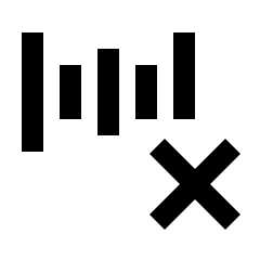 Voice Validation Deny Icon from Sharp Line - Material Pro Set