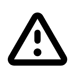 Warning Icon from Rounded Line - Material Pro Set