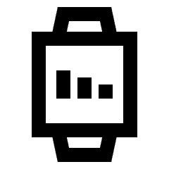 Watch Screentime Alt Icon from Sharp Line - Streamline Material Set