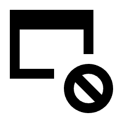 Web Asset Block Fill Icon from Sharp Fill - Material Pro Set