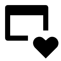 Web Asset Heart Icon from Outlined Line - Material Pro Set