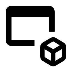 Web Asset Module Icon from Rounded Line - Streamline Material Set