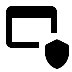 Web Asset Shield Icon from Rounded Line - Material Pro Set