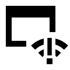 Web Asset Signal Alert Fill Icon from Sharp Fill - Material Pro Set