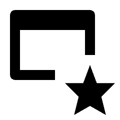 Web Asset Star Icon from Outlined Line - Streamline Material Set