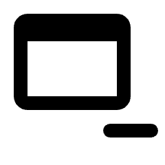 Web Asset Subtract Fill Icon from Rounded Fill - Streamline Material Set