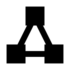 Webhook Alt Fill Icon from Sharp Fill - Streamline Material Set