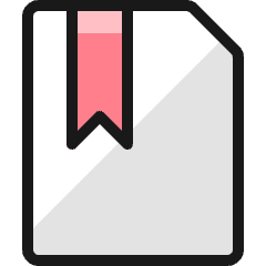 Common File Bookmark Icon from Ultimate Colors Set