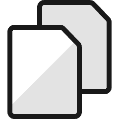 Common File Double 2 Icon from Ultimate Colors Set