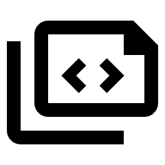 Common File Horizontal Codes Icon from Nova Line Icons Set