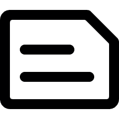Common File Horizontal Text Icon from Ultimate Bold Set
