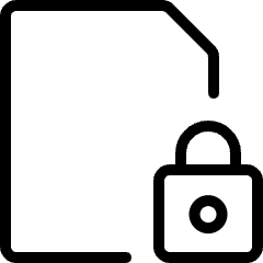 Common File Lock Icon from Ultimate Light Set