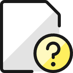 Common File Question Icon from Ultimate Colors Set