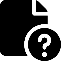 Common File Question Icon from Ultimate Bold Set