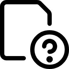 Common File Question Icon from Ultimate Regular Set