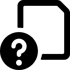 Common File Question Icon from Ultimate Bold Set