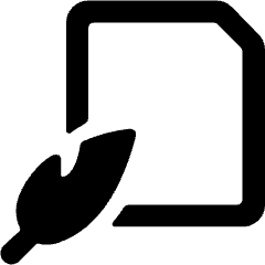 Common File Quill Icon from Ultimate Bold Set