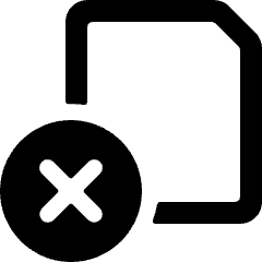 Common File Remove Icon from Ultimate Bold Set