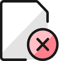 Common File Remove Icon from Ultimate Colors Set