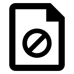 Common File Restrict Icon from Nova Line Set