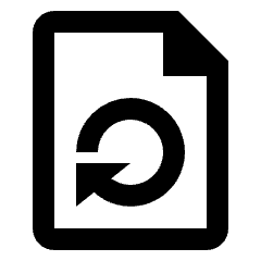 Common File Return Icon from Nova Line Set